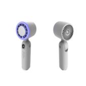 2026冰敷手持风扇便携户外数显折叠制冷高速暴力涡轮小风扇充电款