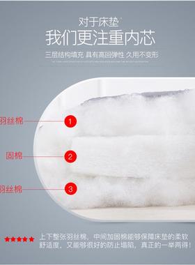 式加厚榻榻床垫IQW地米垫软垫子可折叠懒人家用日垫睡单人打地铺