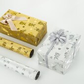 生日儿童节情人节送男女卡通礼品纸礼物盒包装 纸彩纸防水包书皮纸