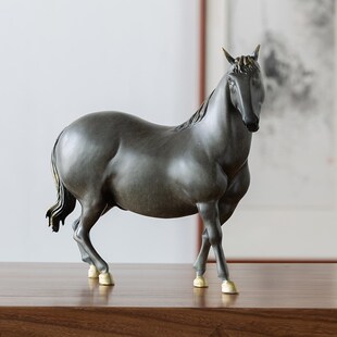 铜韵堂丨五马图摆件马到成功工艺品家居客厅办公室装饰礼品送领导