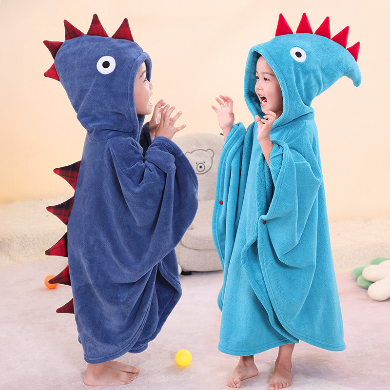 儿童浴巾斗篷浴袍男女孩婴幼宝宝洗澡可穿带帽专用中大童秋冬厚22,婴童用品,浴巾,淘宝优惠券,粉丝福利购,淘宝优惠卷