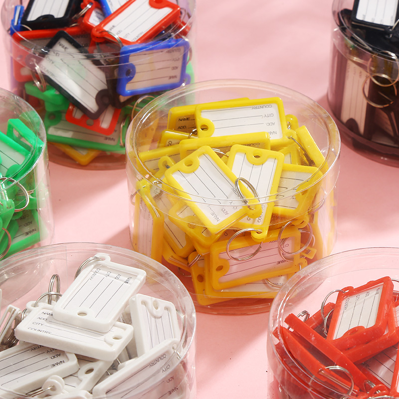 钥匙牌标识牌可标记号码吊牌房产物业方形锁匙扣圈环标签分类挂牌