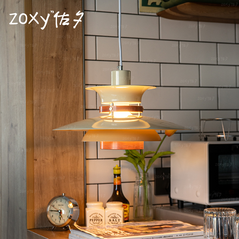 北欧餐厅灯吊灯中古复古可移位轨道餐桌丹麦吧台岛台设计师灯具