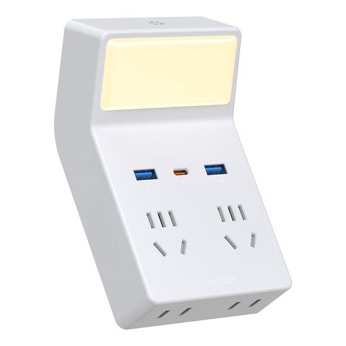 多功能插座转换器扩展86型多孔面板一转多USB插头无线插排带夜灯