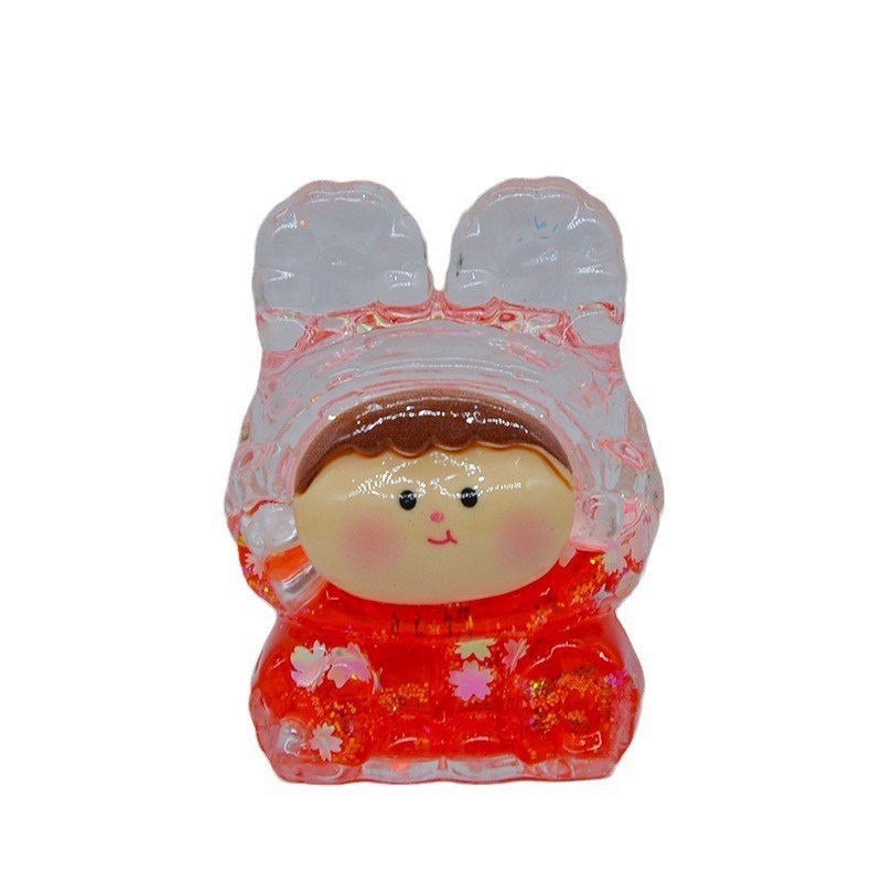 爆闪透色大号莉莉丝可爱迷你李四diy饰品潮玩礼挂饰桌面车载摆件