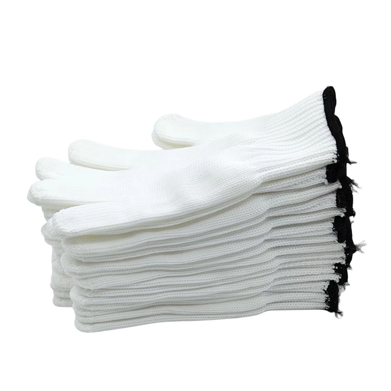手套劳保耐磨工作加厚尼龙棉线白线男工作汽修干活劳工厂建筑工地