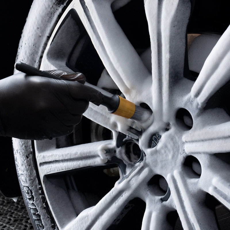 汽车贴膜美容空调风口清洗内饰轮毂缝隙细节刷洗车不伤车毛刷工具