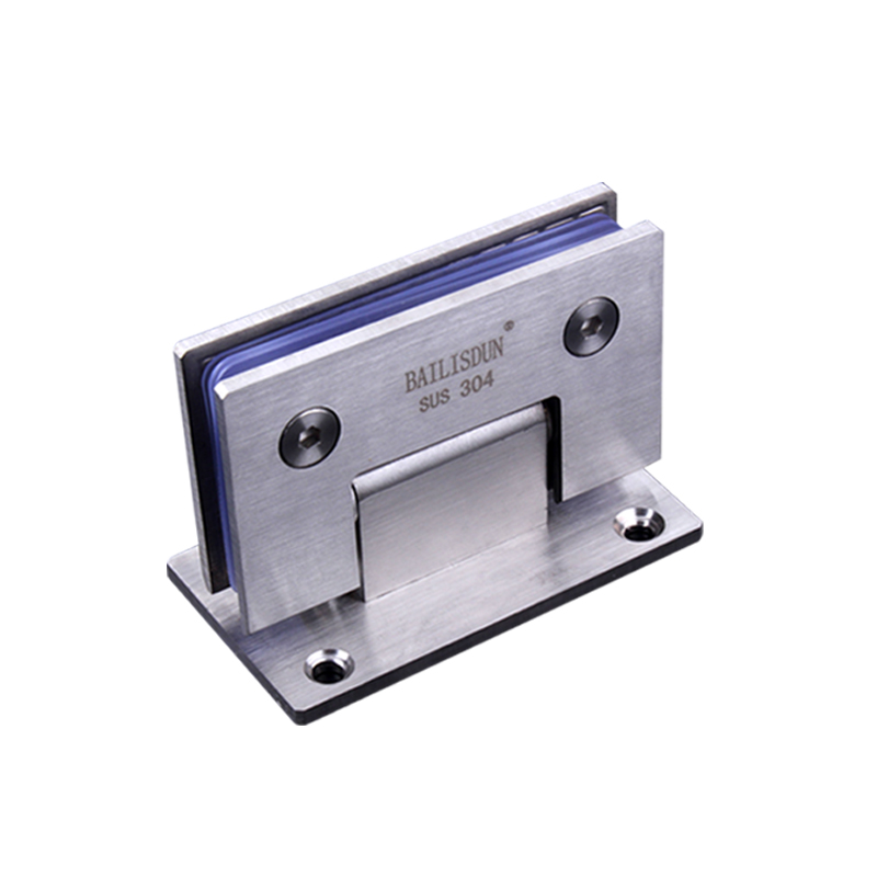 304不锈钢浴室夹无框玻璃门夹双向合页折页酒店淋浴房门铰链 静音