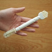 早上好商店日式 多功能厨房双头清洁刷杯刷家用死角缝隙刷