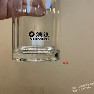 清水单层双层玻璃杯厚实杯底通透杯身亮泽杯盖带滤网泡茶水杯茶杯