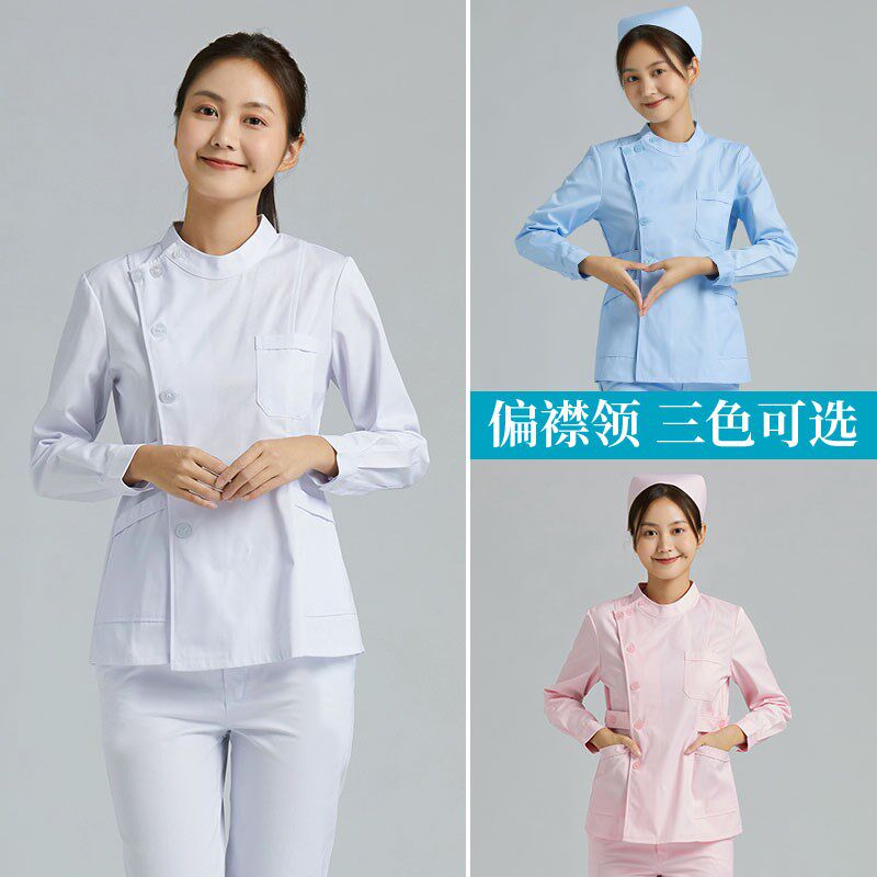 护士服女款长袖夏季短袖款分体套装蓝色医院护工牙科口腔工作制服