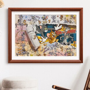 拼图相框1000片70x50x75cm装裱300块500片2000平图固定画框架定制