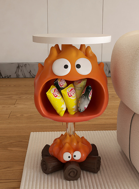 大型艺术轻奢客厅沙发电视柜旁边落地零食架软装饰品搬家礼物摆件