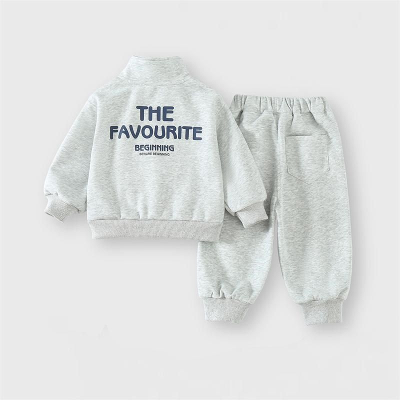 男童套装春秋装2025新款一岁宝宝卫衣洋气小童婴儿两件套开衫外套