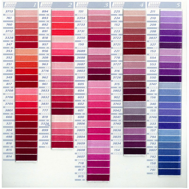 缠花线彩色线 全套447种色彩线十字绣丝光线丝线全套颜色丝线