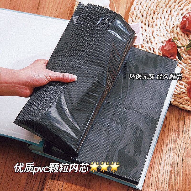 7寸8寸400张相册本纪念册大容量家庭收纳册影集皮质过塑可放