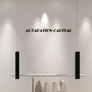 服装店专用吊架展示架黑色男女装店悬挂吊顶货架橱窗不锈钢挂衣杆