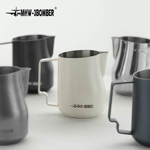 MHW-3BOMBER轰炸机不锈钢拉花杯涡轮打奶缸鹰嘴打奶泡杯450ml