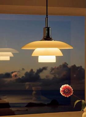 丹麦PH3玻璃吊灯卧室床头书房北欧餐厅灯酒店轻奢设计感装饰吊灯