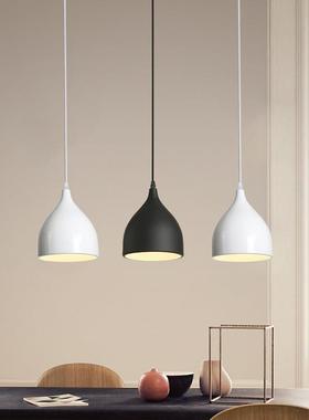 餐厅吊灯3头餐吊灯铁艺现代简约吧台服装店创意个性led灯具