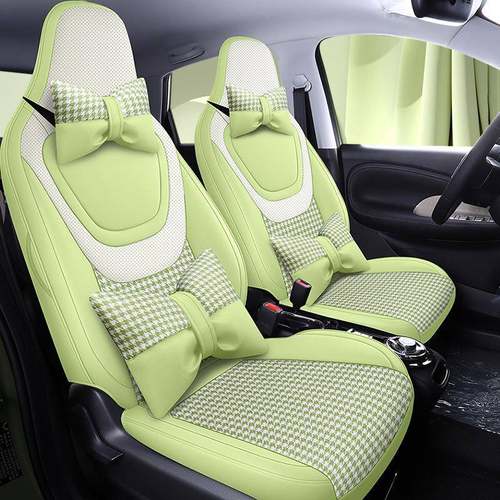 23款五菱缤果座椅套专用汽车坐垫套可爱卡通全包围皮座套四季座垫