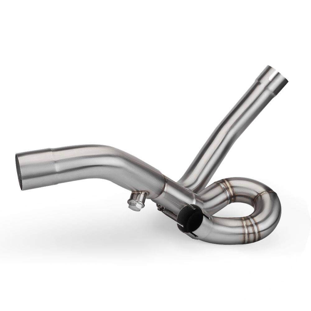 适用于机车改装SHIVER750改装中段排气管不锈钢回旋中段08-17年