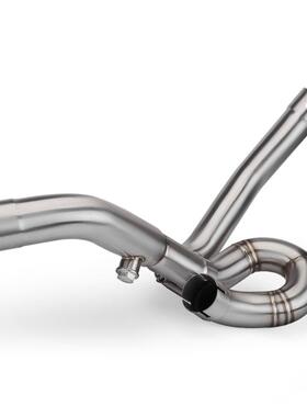 适用于机车改装SHIVER750改装中段排气管不锈钢回旋中段08-17年