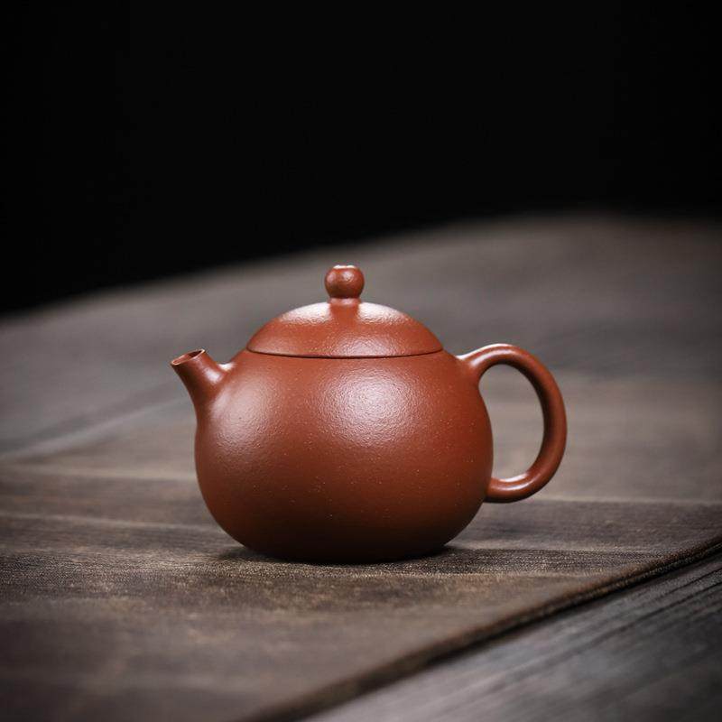 宜兴紫砂壶工堂原矿降坡西施160cc薄胎内推孔小品紫砂茶壶