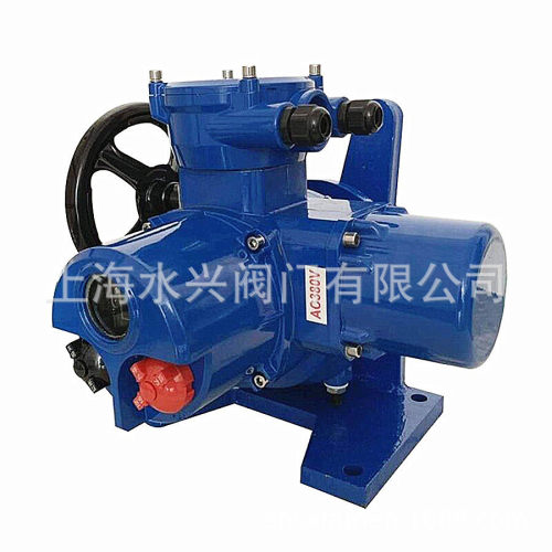 600N.m带底座支架和拐臂式智能型电动执行机构DC4-20mA输入输出