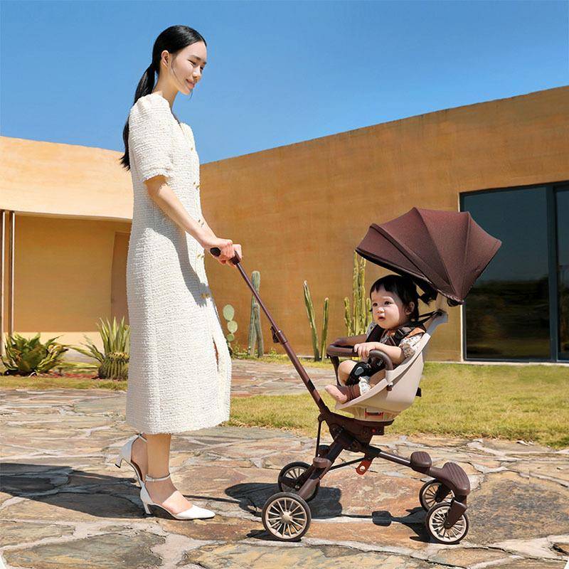 宝宝好V7V207遛娃神器轻便可折叠婴儿车双向可坐溜娃神器手推车