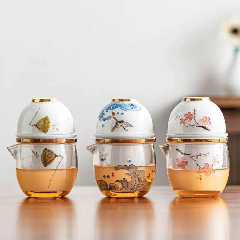 手绘陶瓷中式高档玉白瓷快客杯一壶三杯车载便携户外旅行茶具套装,机械设备,其他机械设备,淘宝优惠券,粉丝福利购,淘宝优惠卷