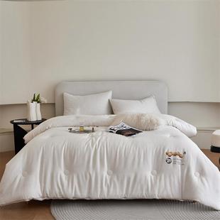 2024新款全棉贡缎提花A类20大豆抗菌秋冬被150x200cm5.2斤冰凌花