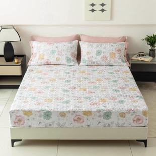 全棉夹棉床笠三件套加厚床单可机洗席梦思床垫套加厚行缝床笠纯棉