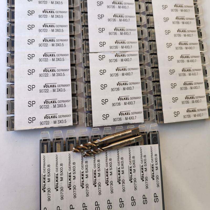 日标绿圈螺旋槽机用丝锥M6德国Volkel长屑盲孔钻孔攻丝专用丝锥
