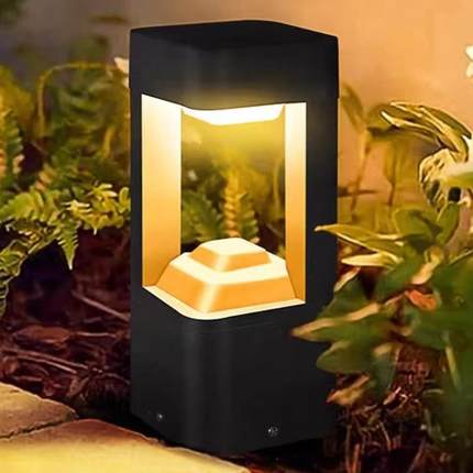 草坪灯220V户外家用防水庭院灯草地方形简约室外插地式LED灯地灯