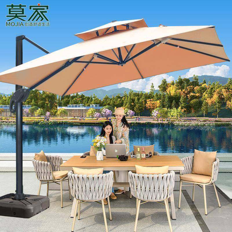 莫家户外遮阳伞室外花园休闲罗马伞庭院伞大型摆摊伞四方露台伞,纺织面料/辅料/配套,纺织机械配件,淘宝优惠券,粉丝福利购,淘宝优惠卷