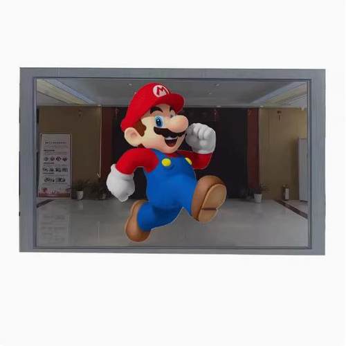 p3.91透明led显示屏广告舞台展厅商场橱窗晶膜贴膜全息LED显示屏