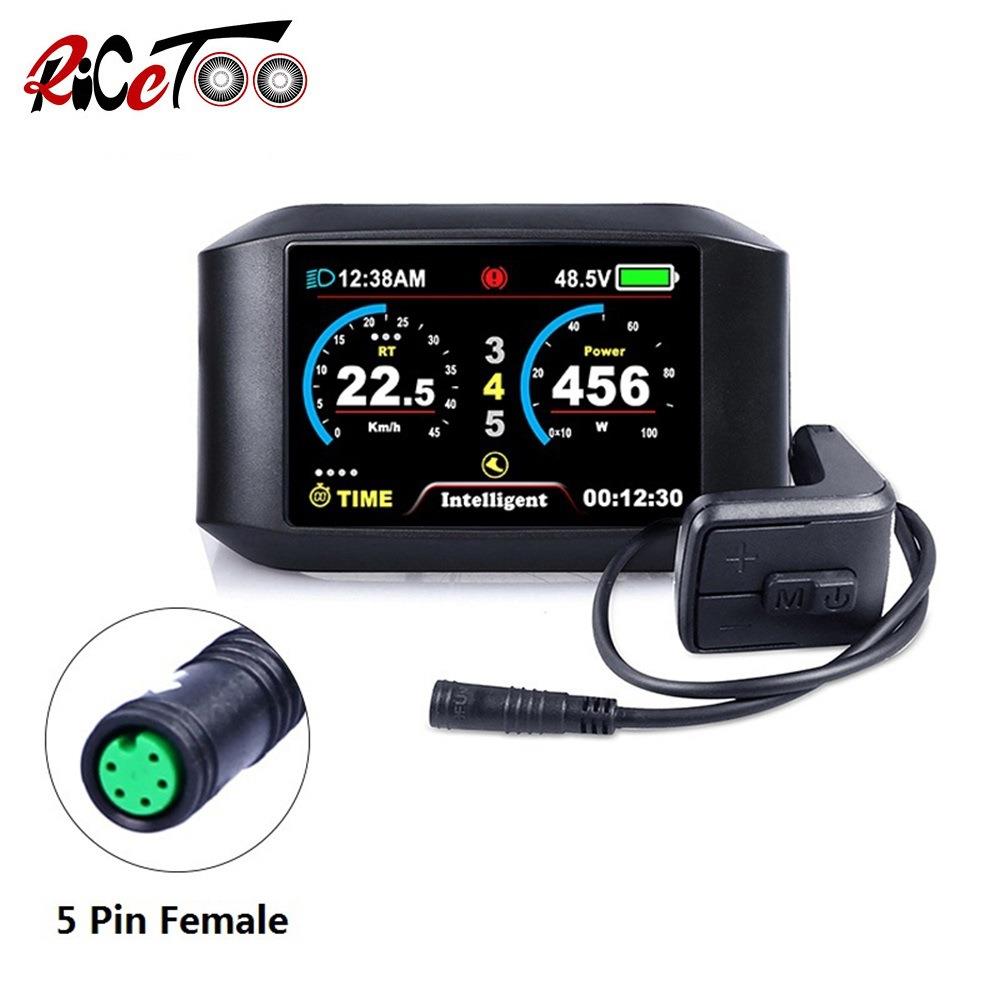 BAFANG八方中置电机横屏仪表/BBS01/02/HD/通用大屏彩色仪表750C