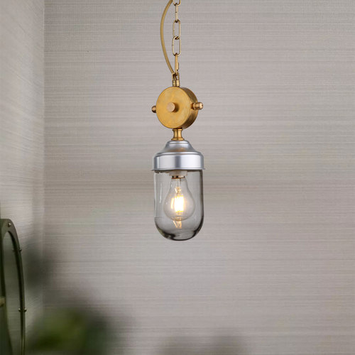 loft怀旧复古工业风餐厅酒吧咖啡厅网咖创意个性玻璃单个铜铝吊灯