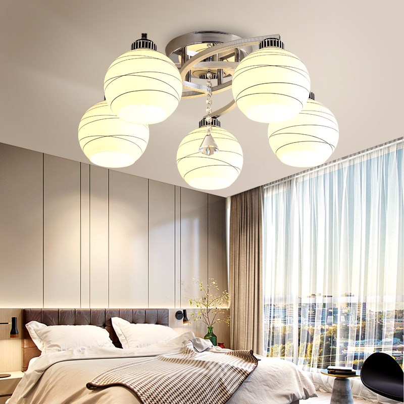 小户型卧室灯简约现代家用客厅灯餐厅吊灯LED可换光源小客厅灯具