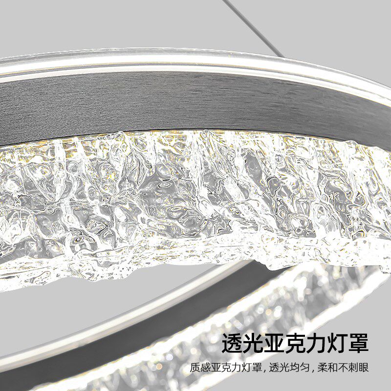 极美 意式极简客厅吊灯2024新款高级感环形设计师轻奢大气餐厅灯,家装灯饰光源,客厅吊灯,淘宝优惠券,粉丝福利购,淘宝优惠卷