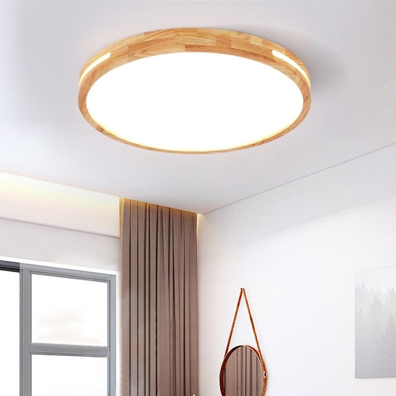 原木风LED吸顶灯日式客厅卧室餐厅书房阳台灯新中式圆形实木灯具,家装灯饰光源,餐厅/卧室/书房吸顶灯,淘宝优惠券,粉丝福利购,淘宝优惠卷