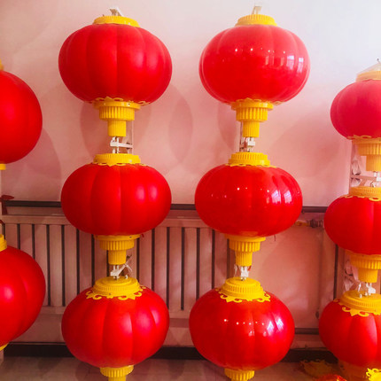 亚克力灯笼户外亮化LED灯笼工程城市街道景点路灯杆防水塑料灯笼