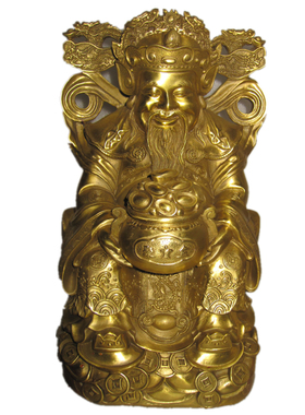 财神爷财帛星君财神像文财神李诡祖范蠡比干包邮纯铜神像佛像铜像