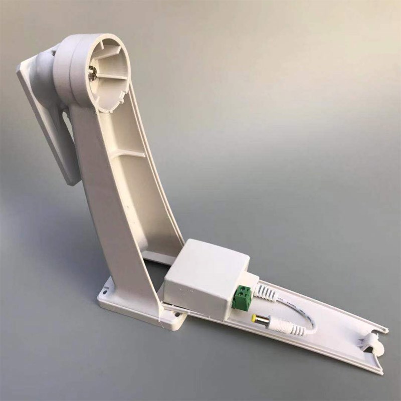 壁装鸭嘴支架电源三合一12v2a室外防水盒电源一体式塑料支架藏线