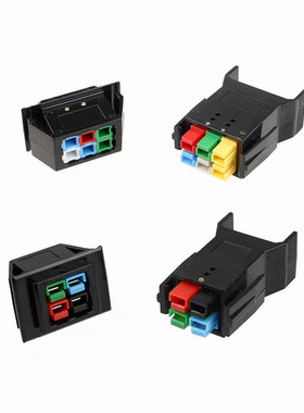 4极30A600V单极大电流纯铜端子6PIN中兴电源4孔6极插头可固定机箱