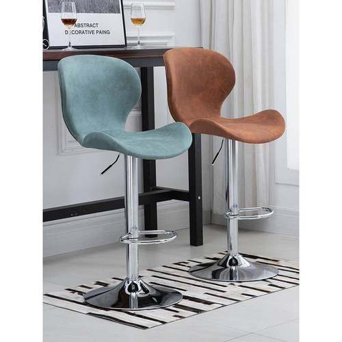 吧台酒吧436椅子轻吧凳美式椅奢家用升背降椅护腰高靠椅前台椅高