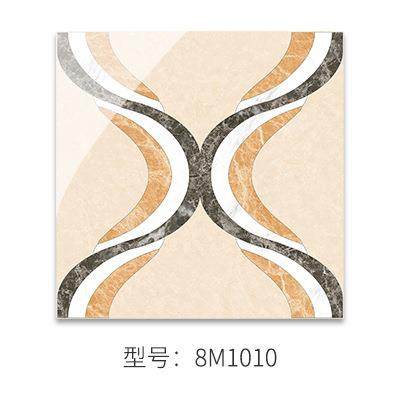 轻奢瓷砖0仿水刀拼花80*80厅客厅餐玄关过道K1009TV酒店大0堂防滑