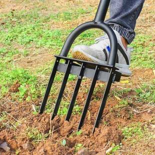 翻地松土人具工开农荒翻960土钢叉子深翻器锄头挖地农用具大工全