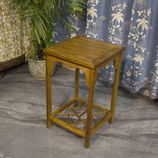 无品牌/中实木茶几小桌子边茶桌书桌旁几边置式物架几花架摆件架